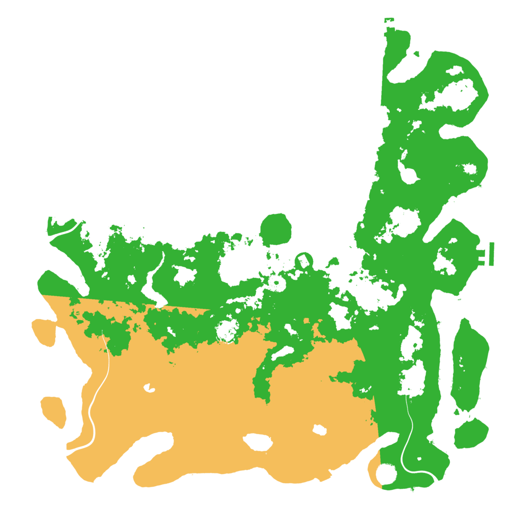 Biome Rust Map: Procedural Map, Size: 4500, Seed: 1841407141
