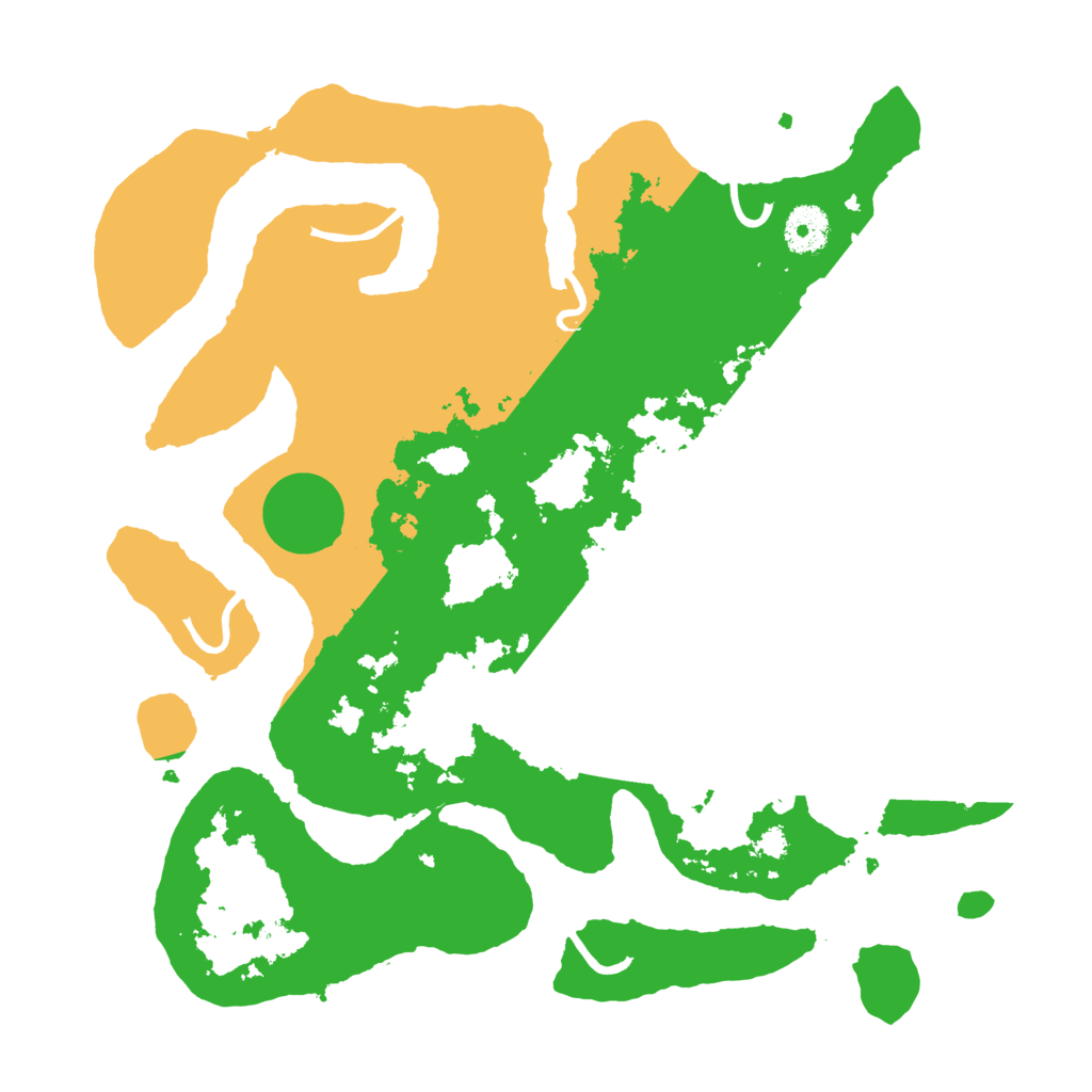 Biome Rust Map: Procedural Map, Size: 3550, Seed: 999589