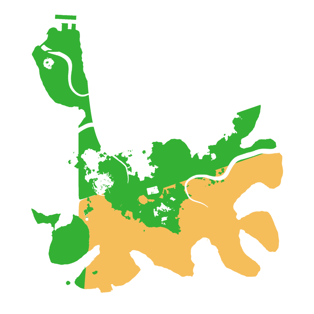Biome Rust Map: Procedural Map, Size: 3000, Seed: 980008