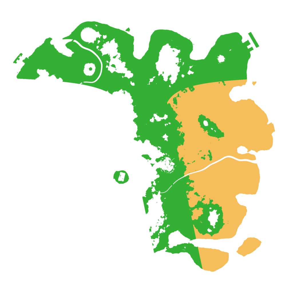 Biome Rust Map: Procedural Map, Size: 3550, Seed: 541041