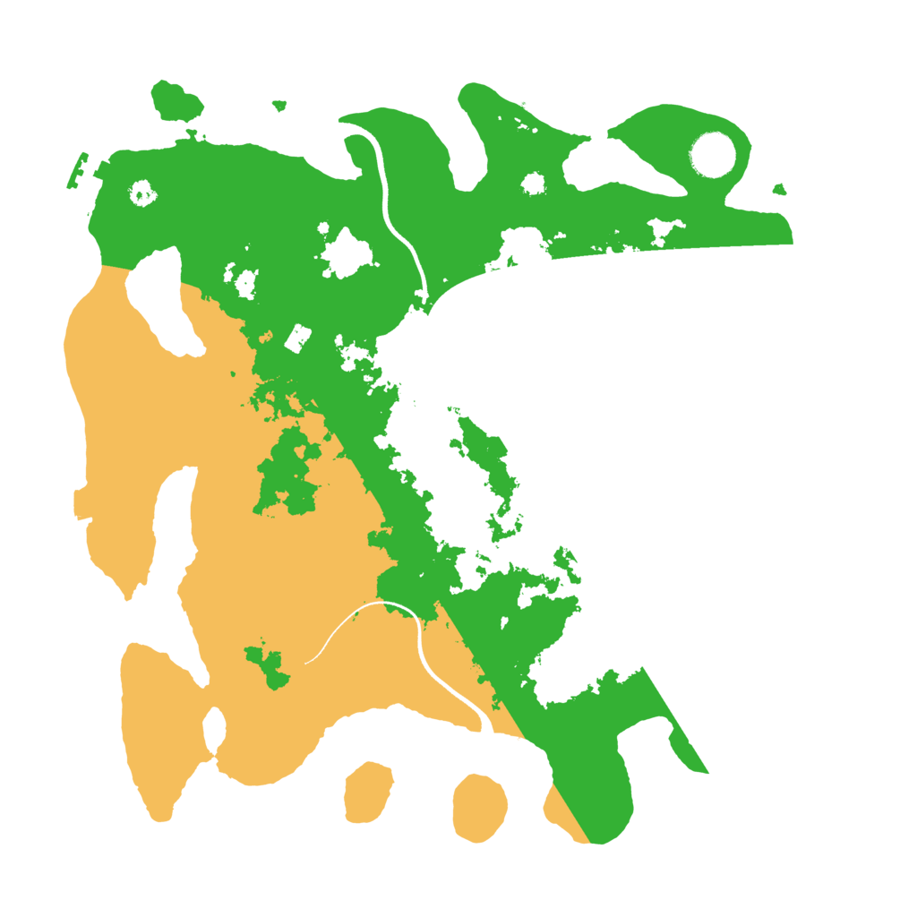 Biome Rust Map: Procedural Map, Size: 3550, Seed: 354611