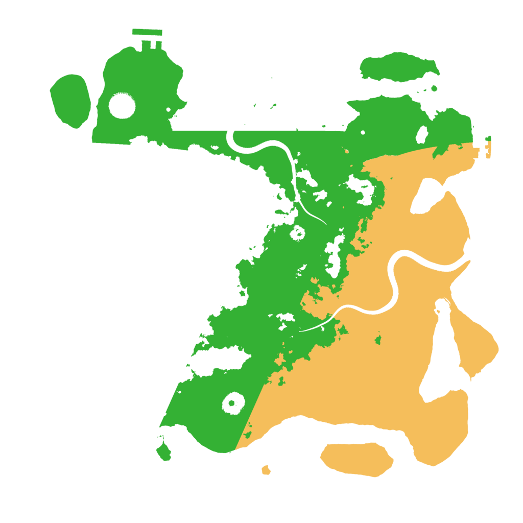 Biome Rust Map: Procedural Map, Size: 3550, Seed: 96876