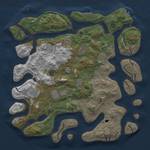 Thumbnail Rust Map: Procedural Map, Size: 4500, Seed: 6, 18 Monuments