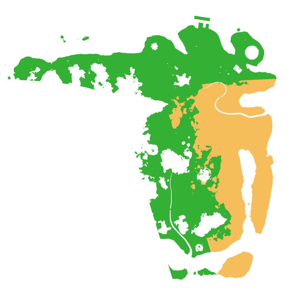 Biome Rust Map: Procedural Map, Size: 3800, Seed: 708133