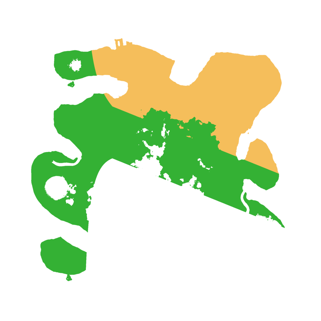 Biome Rust Map: Procedural Map, Size: 2500, Seed: 868054746