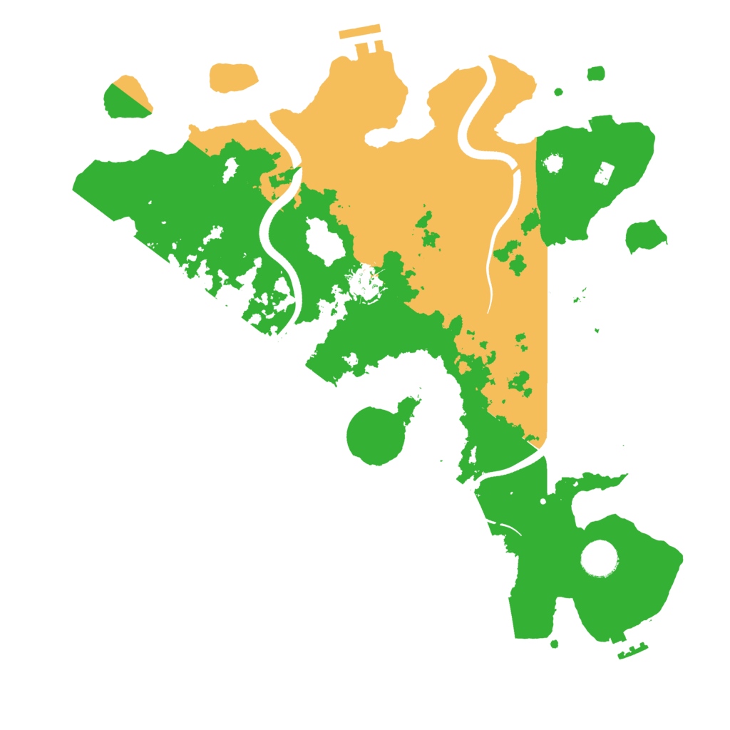 Biome Rust Map: Procedural Map, Size: 3550, Seed: 11079