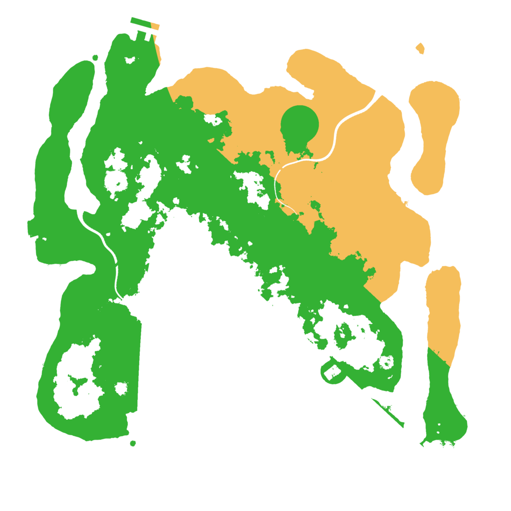 Biome Rust Map: Procedural Map, Size: 3550, Seed: 511391