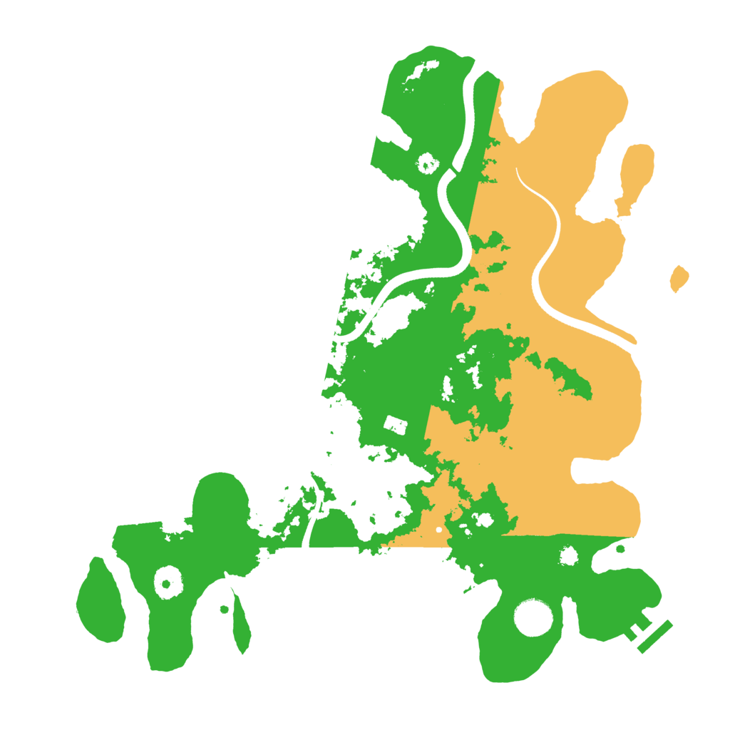 Biome Rust Map: Procedural Map, Size: 3500, Seed: 312822496