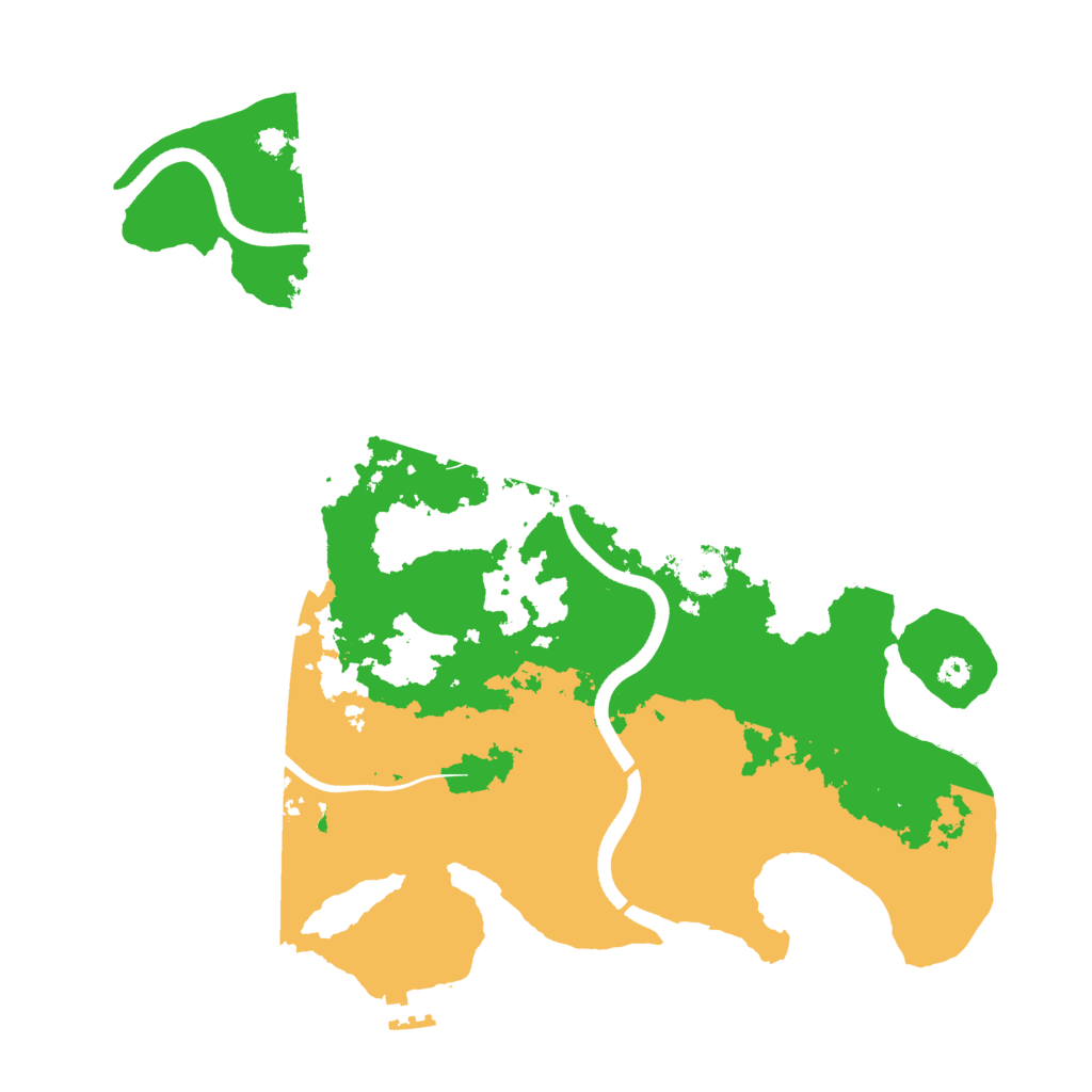 Biome Rust Map: Procedural Map, Size: 3550, Seed: 384278