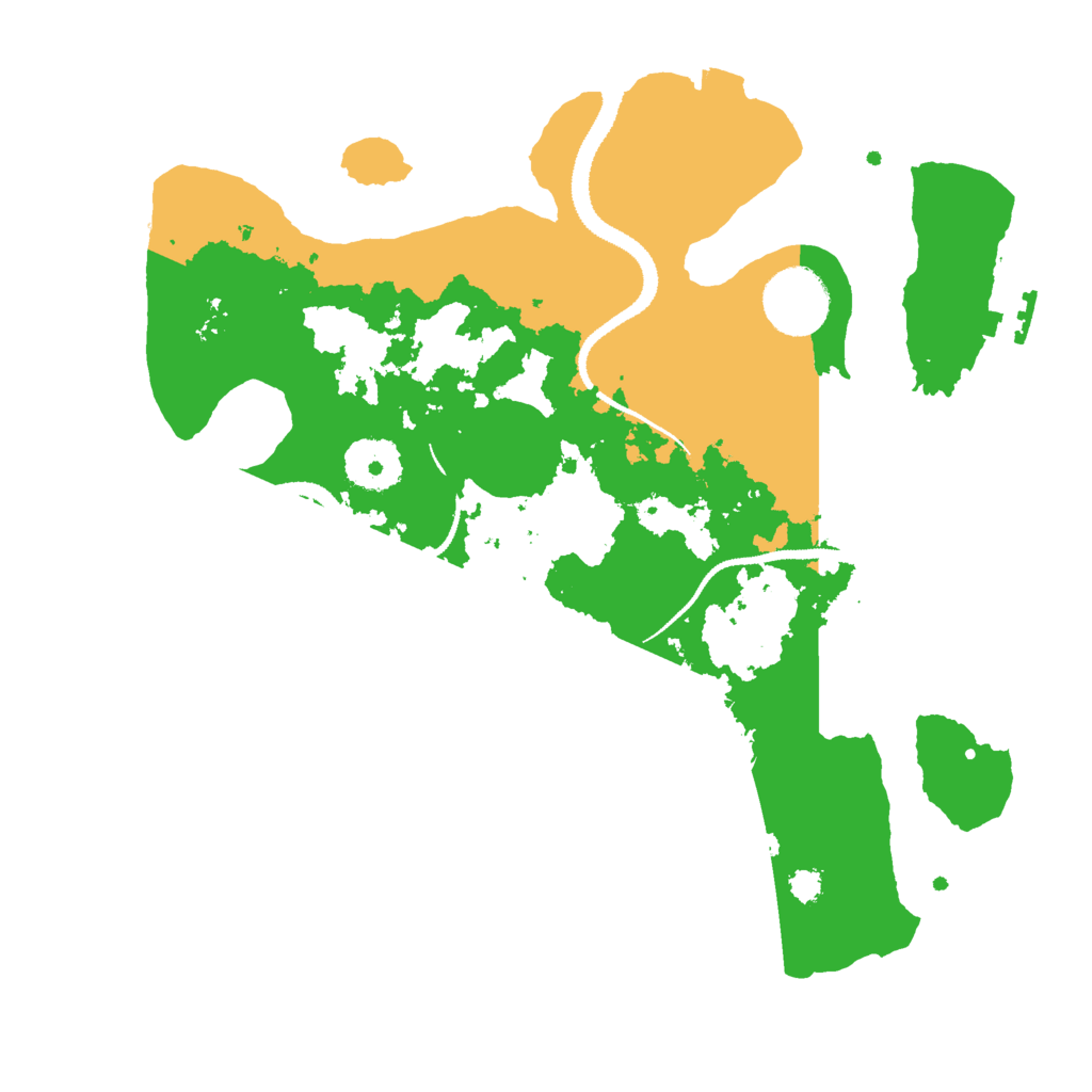 Biome Rust Map: Procedural Map, Size: 3000, Seed: 104216503