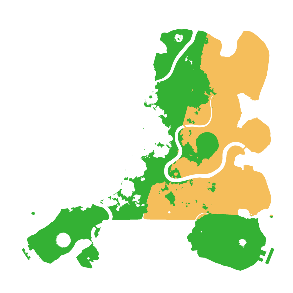 Biome Rust Map: Procedural Map, Size: 3550, Seed: 315820