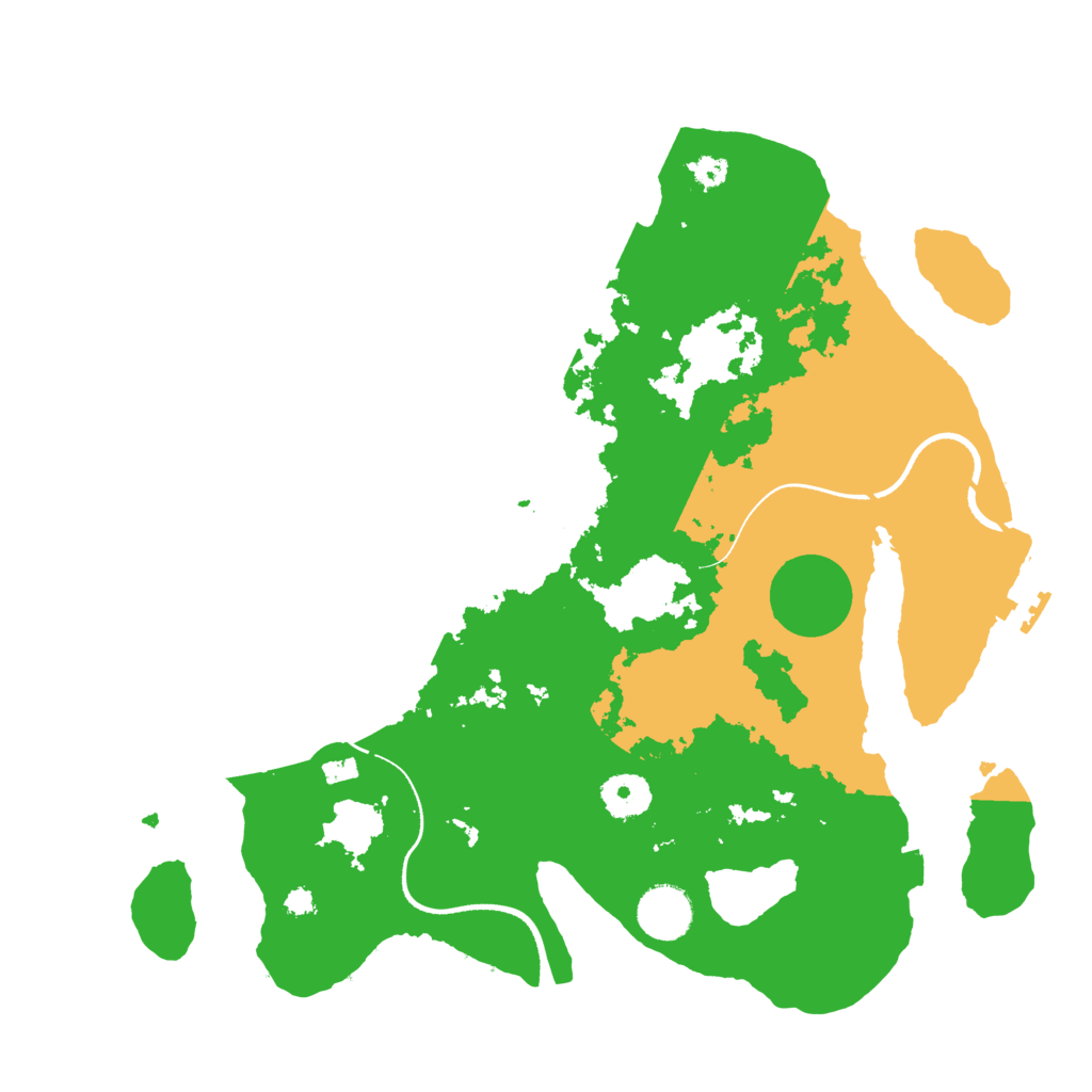 Biome Rust Map: Procedural Map, Size: 3500, Seed: 986443