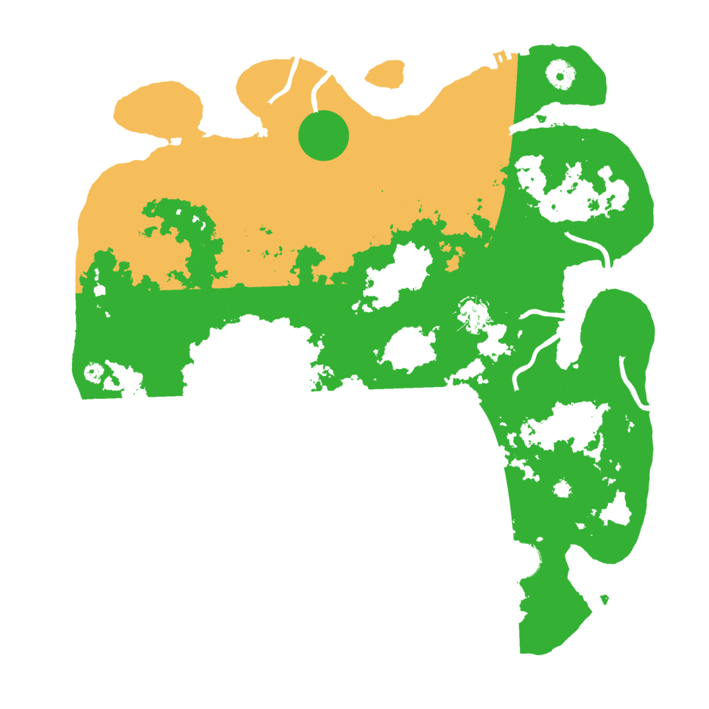 Biome Rust Map: Procedural Map, Size: 3700, Seed: 122221