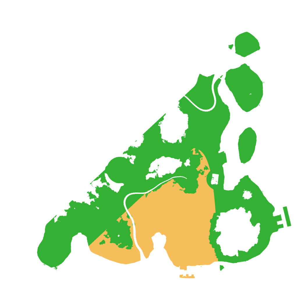 Biome Rust Map: Procedural Map, Size: 3000, Seed: 1150533621