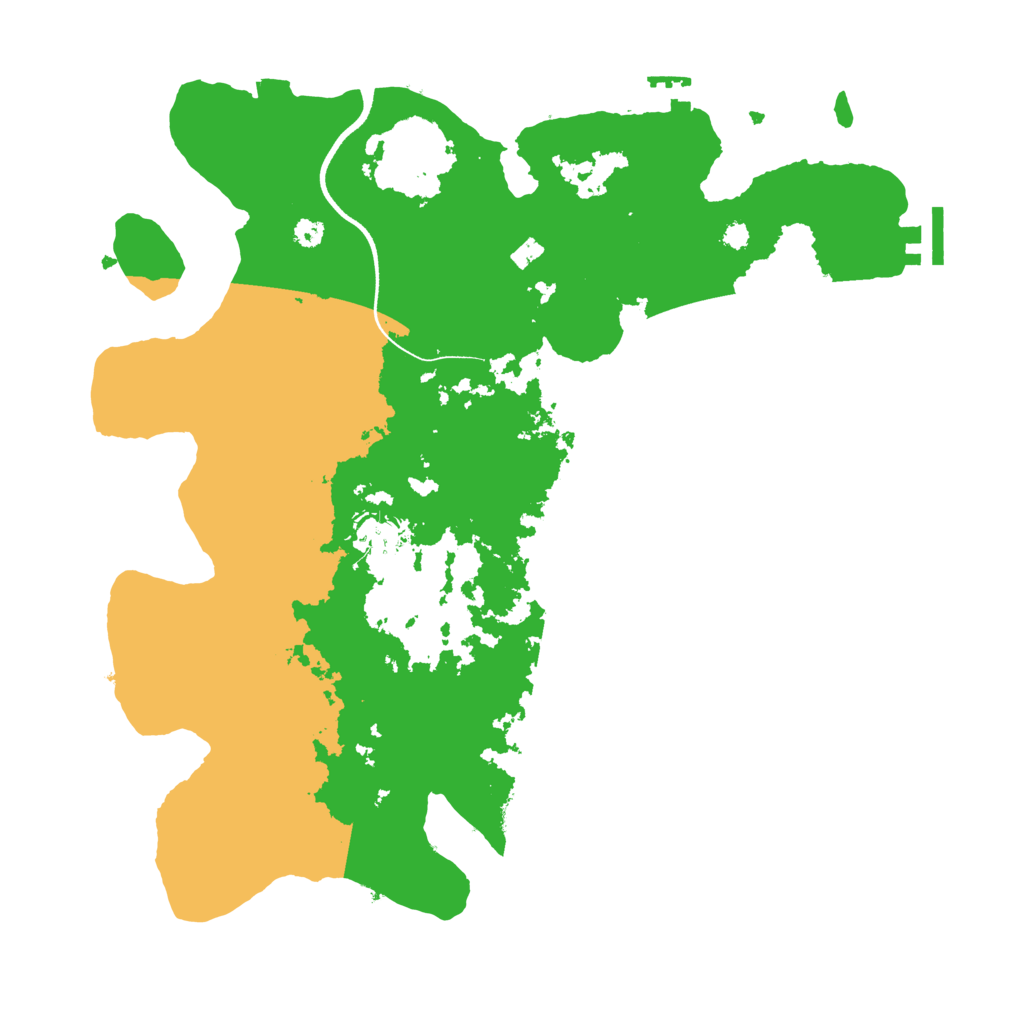 Biome Rust Map: Procedural Map, Size: 3550, Seed: 207450
