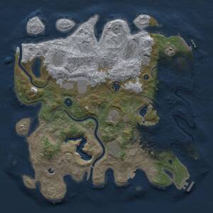 Thumbnail Rust Map: Procedural Map, Size: 4000, Seed: 306196528, 14 Monuments