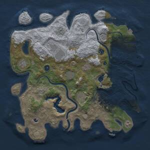 Thumbnail Rust Map: Procedural Map, Size: 4000, Seed: 306196528, 14 Monuments