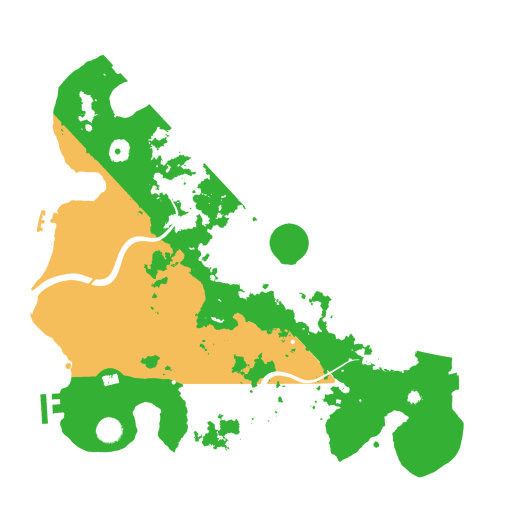 Biome Rust Map: Procedural Map, Size: 3500, Seed: 48435