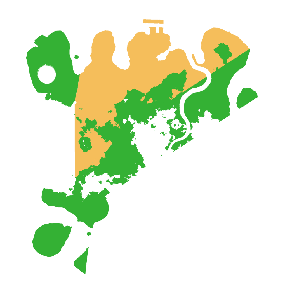Biome Rust Map: Procedural Map, Size: 3000, Seed: 157105592