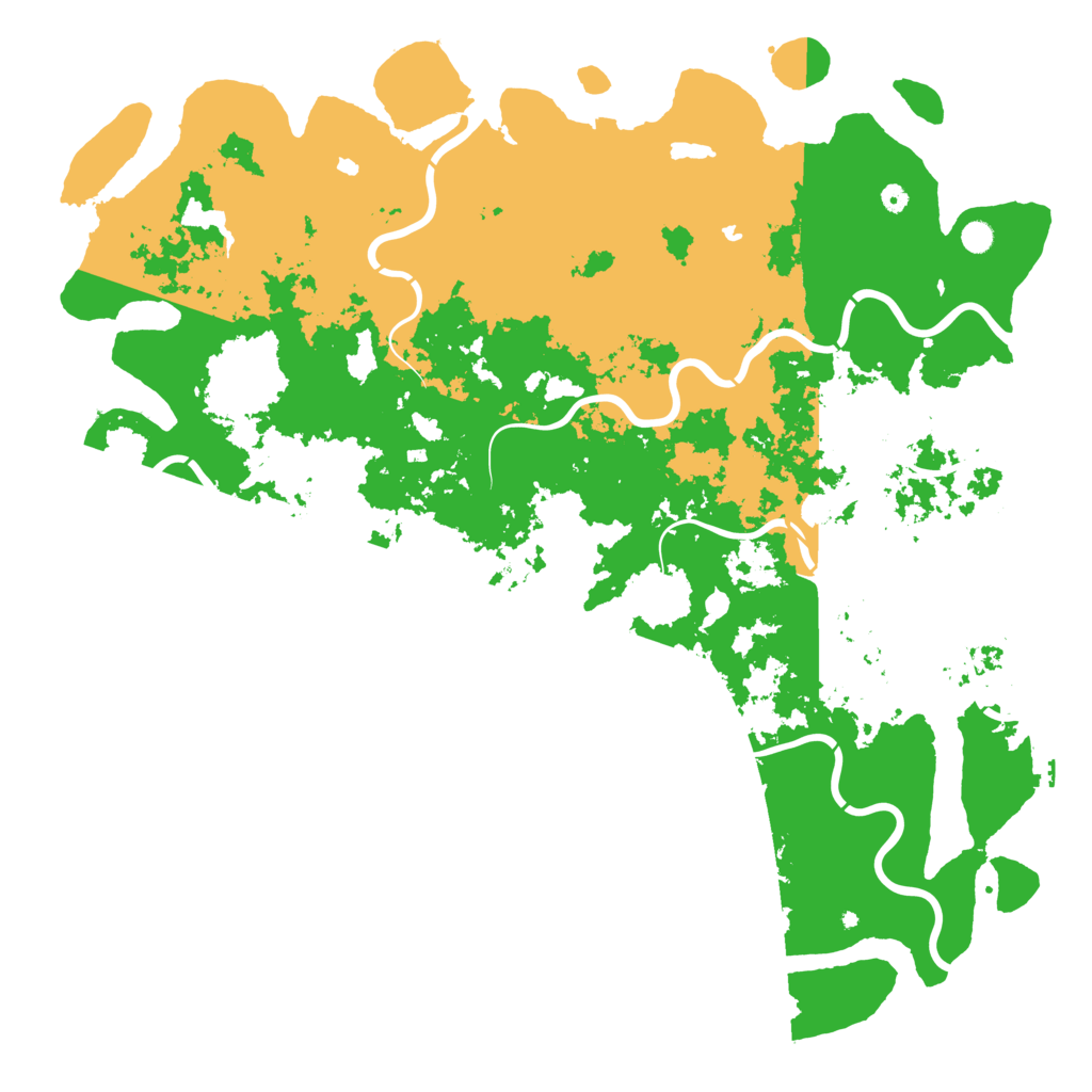 Biome Rust Map: Procedural Map, Size: 6000, Seed: 689777