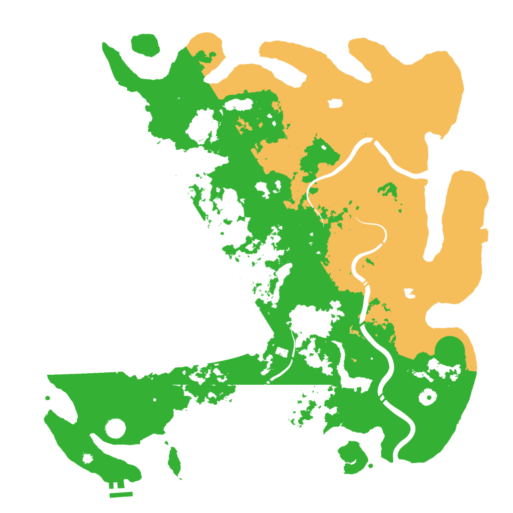 Biome Rust Map: Procedural Map, Size: 4500, Seed: 7658