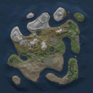 Thumbnail Rust Map: Procedural Map, Size: 2700, Seed: 3019, 12 Monuments