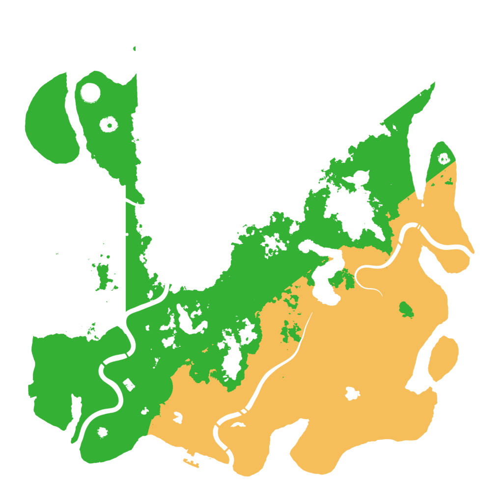 Biome Rust Map: Procedural Map, Size: 4500, Seed: 12542