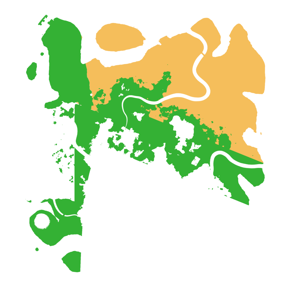 Biome Rust Map: Procedural Map, Size: 3550, Seed: 229333