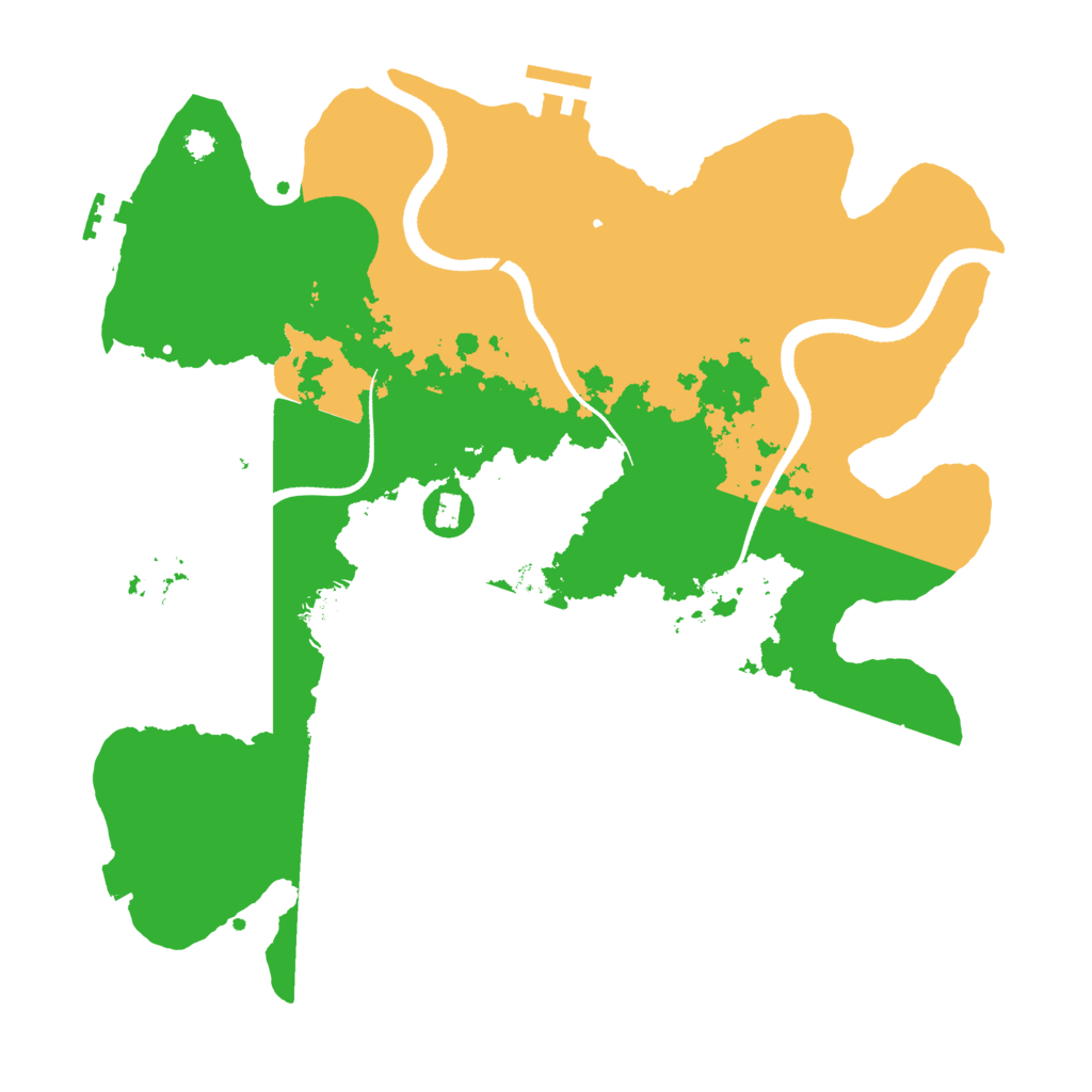 Biome Rust Map: Procedural Map, Size: 3400, Seed: 8351229