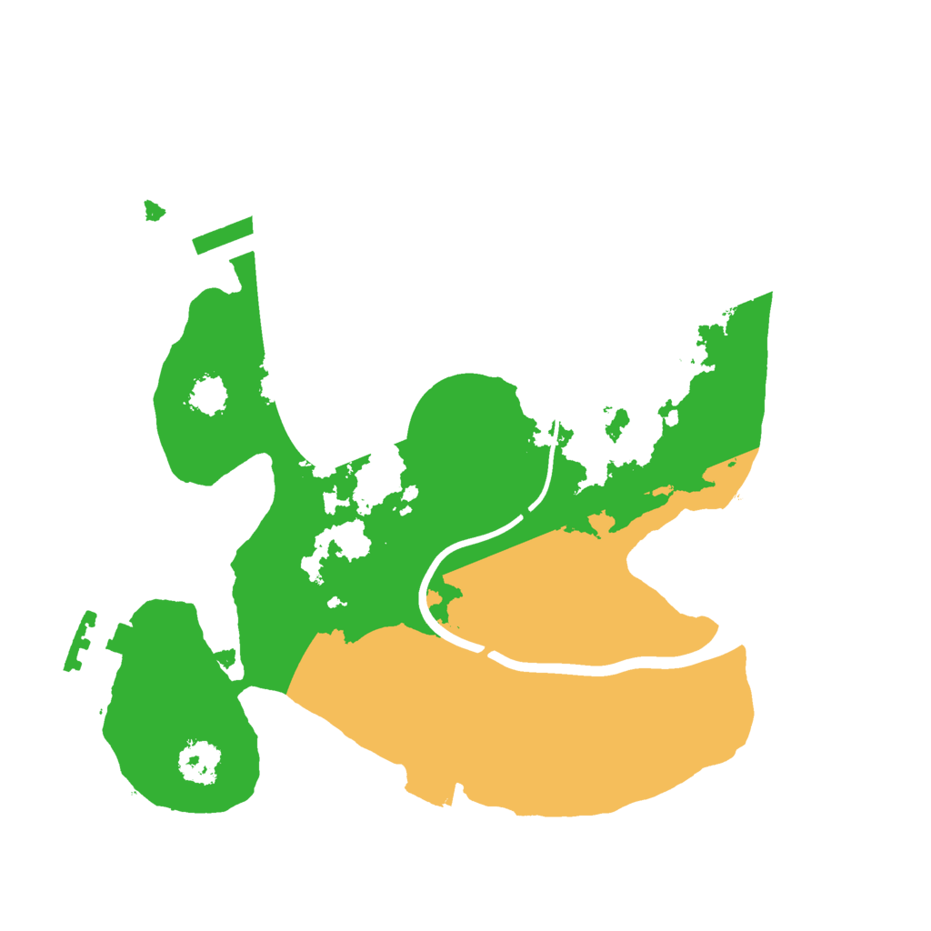 Biome Rust Map: Procedural Map, Size: 2200, Seed: 5