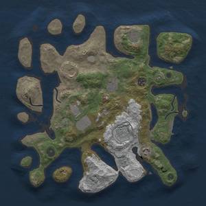 Thumbnail Rust Map: Procedural Map, Size: 3500, Seed: 666, 15 Monuments