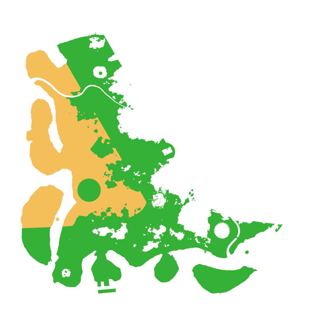 Biome Rust Map: Procedural Map, Size: 3550, Seed: 278308