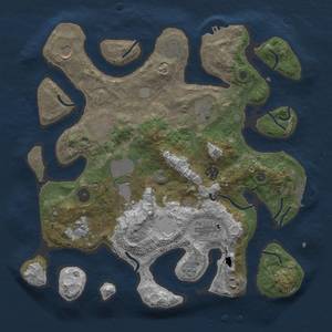 Thumbnail Rust Map: Procedural Map, Size: 3700, Seed: 218556991, 18 Monuments