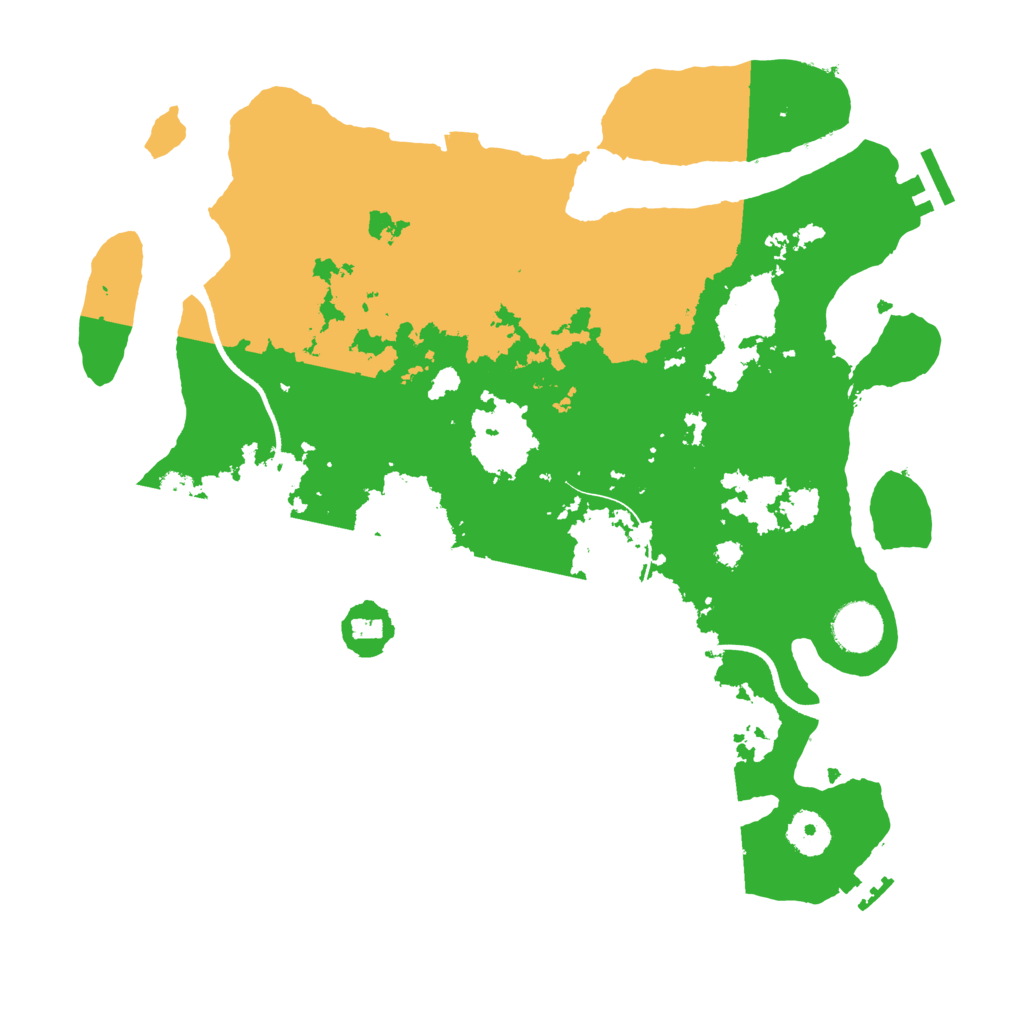 Biome Rust Map: Procedural Map, Size: 3550, Seed: 547561