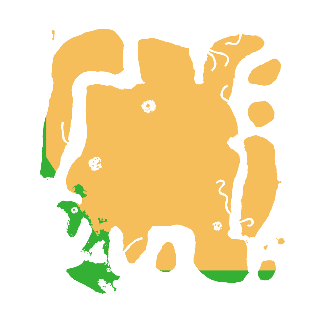 Biome Rust Map: Procedural Map, Size: 3500, Seed: 574835
