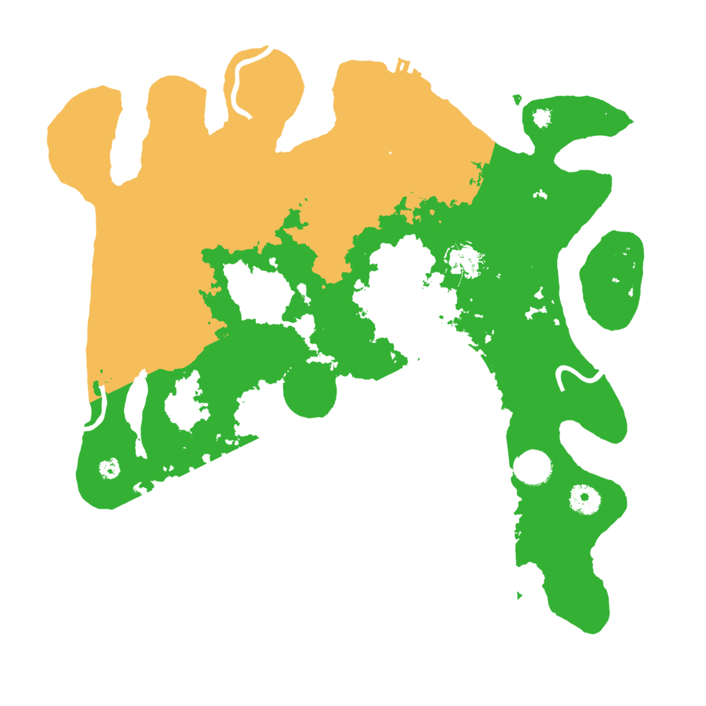 Biome Rust Map: Procedural Map, Size: 3500, Seed: 50800