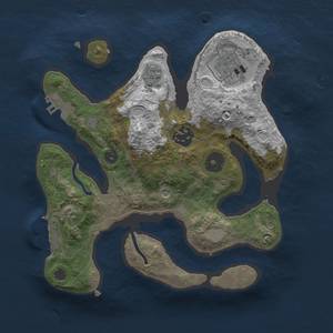 Thumbnail Rust Map: Procedural Map, Size: 2500, Seed: 69, 11 Monuments