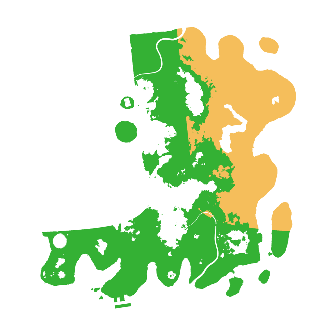 Biome Rust Map: Procedural Map, Size: 4000, Seed: 198288