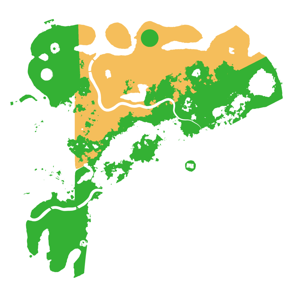 Biome Rust Map: Procedural Map, Size: 4500, Seed: 53185