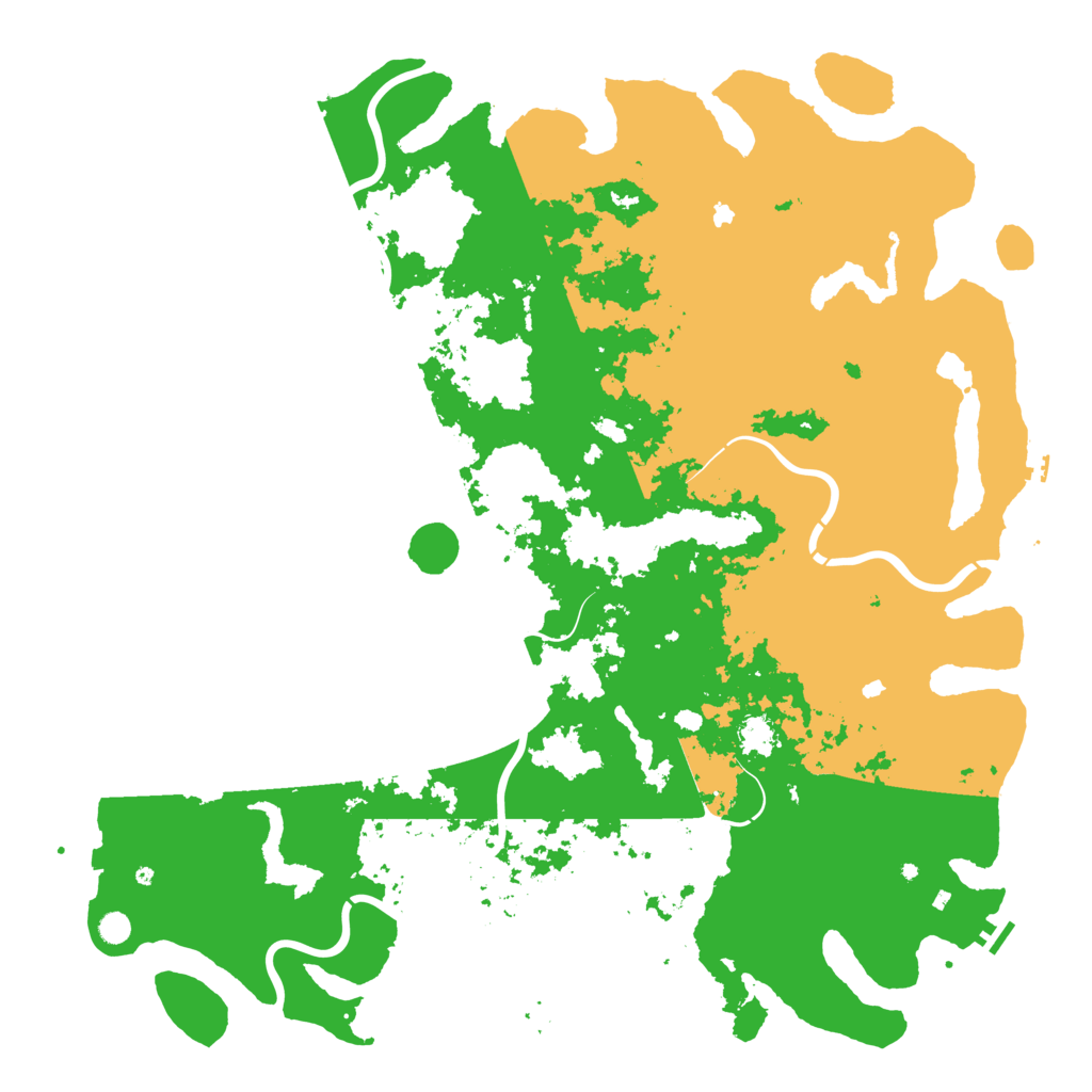Biome Rust Map: Procedural Map, Size: 6000, Seed: 1290290423