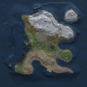Thumbnail Rust Map: Procedural Map, Size: 2000, Seed: 69, 5 Monuments