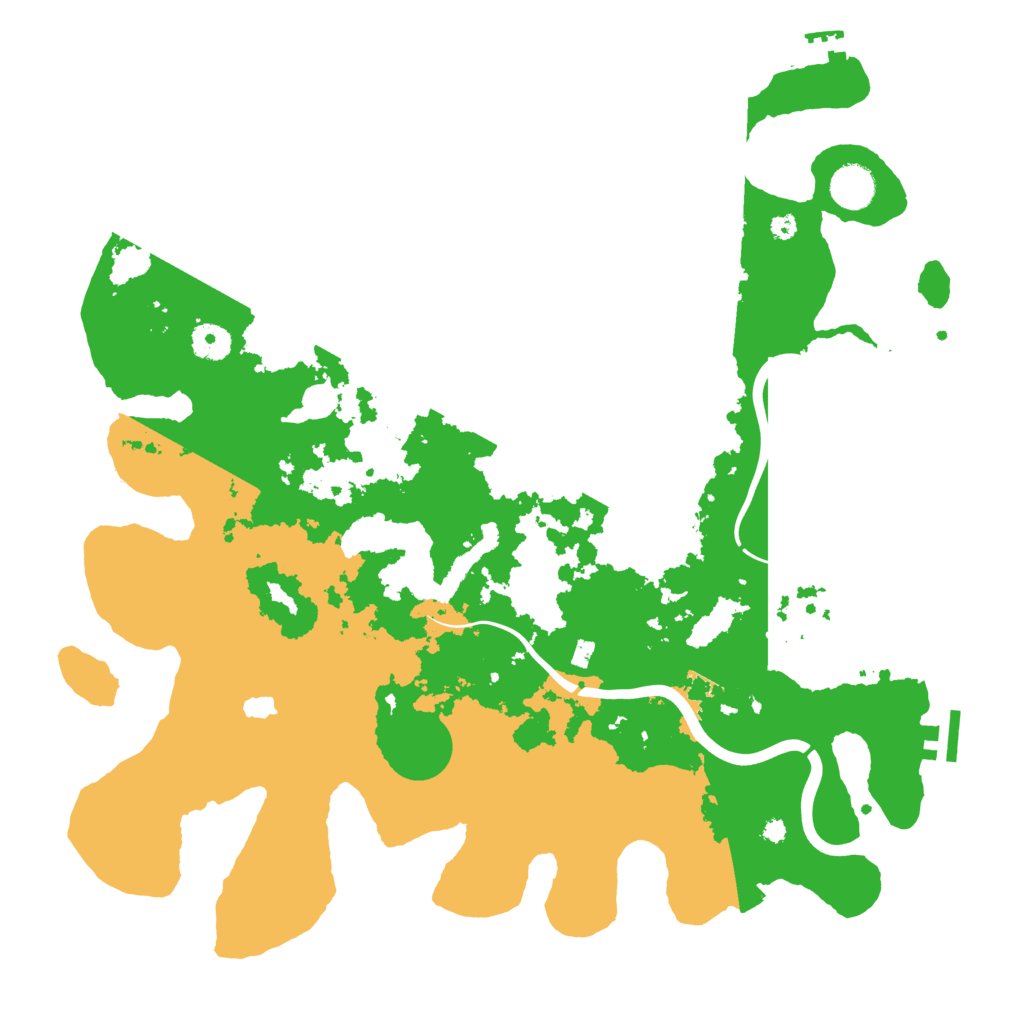 Biome Rust Map: Procedural Map, Size: 4000, Seed: 518664