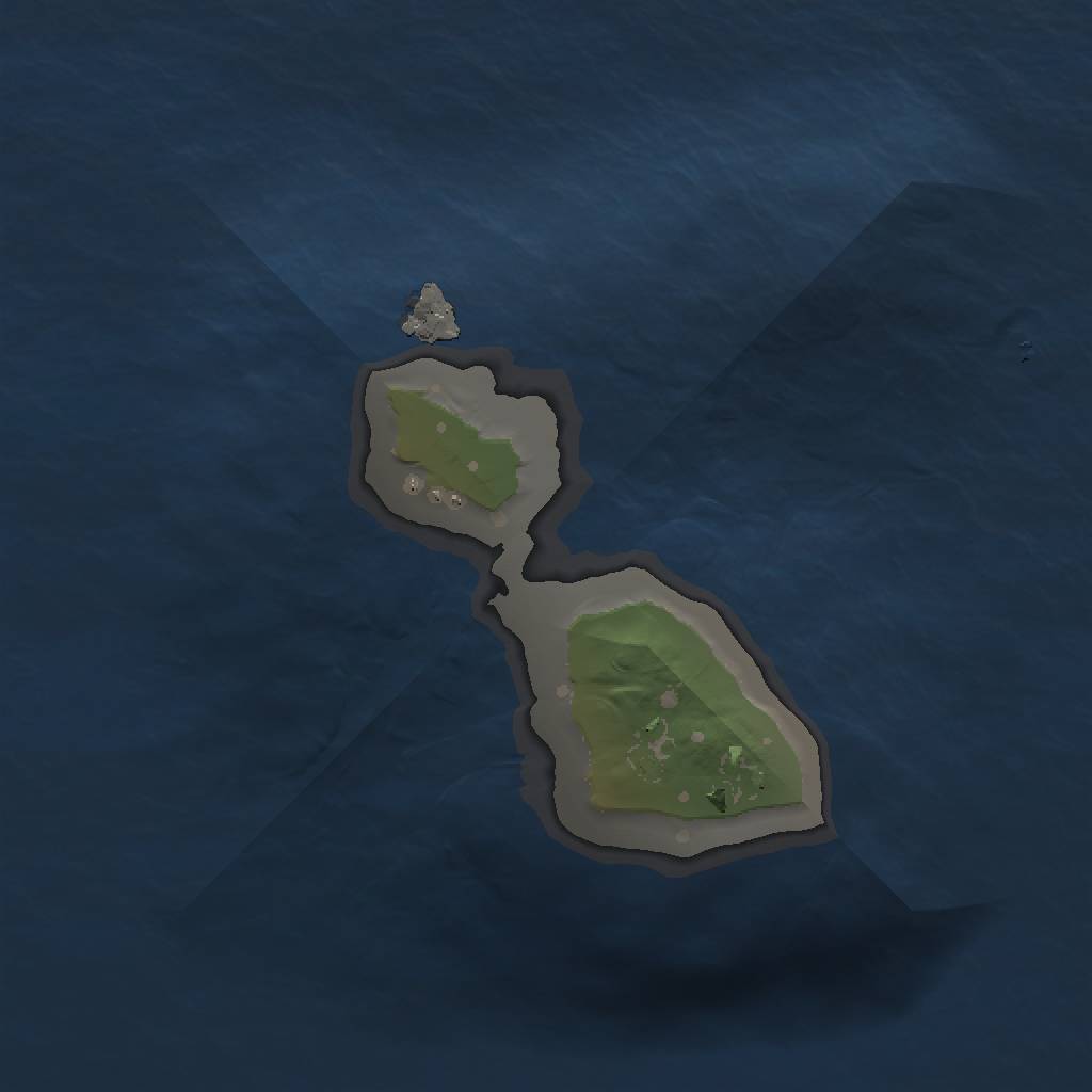 Rust Map: Procedural Map, Size: 1000, Seed: 6942069, 3 Monuments