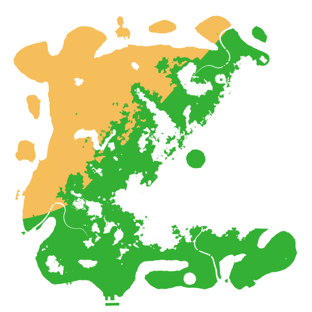 Biome Rust Map: Procedural Map, Size: 4500, Seed: 1372412917