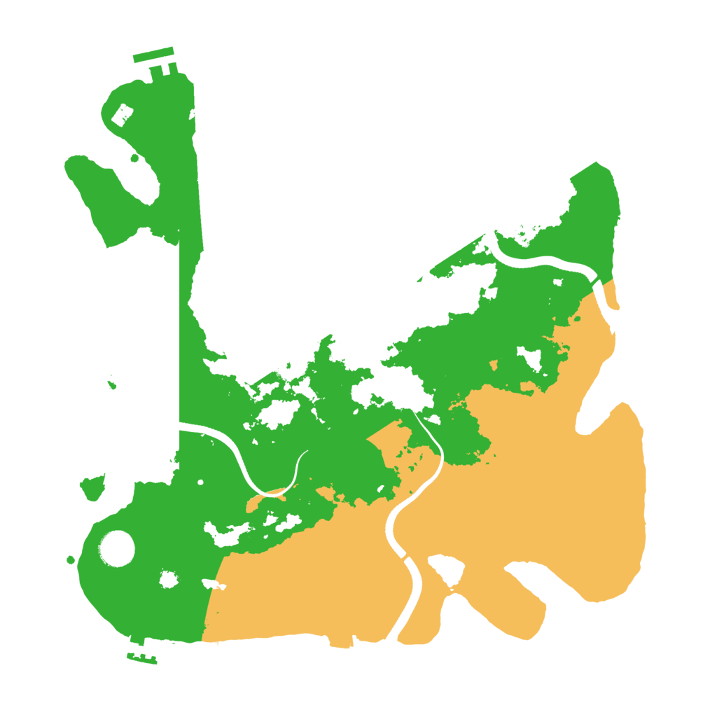 Biome Rust Map: Procedural Map, Size: 3550, Seed: 525016