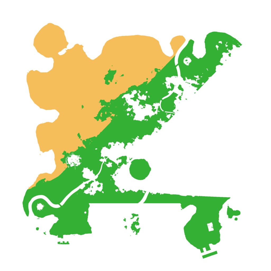 Biome Rust Map: Procedural Map, Size: 3550, Seed: 26939