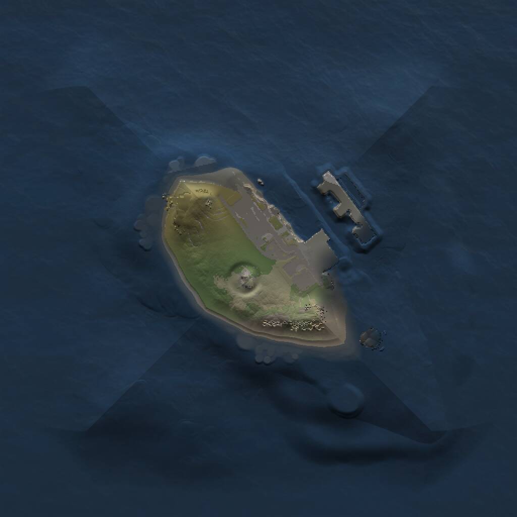 Rust Map: Procedural Map, Size: 1000, Seed: 1313, 2 Monuments