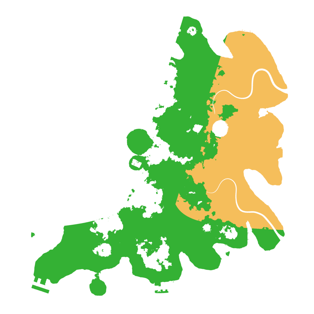Biome Rust Map: Procedural Map, Size: 3550, Seed: 116876