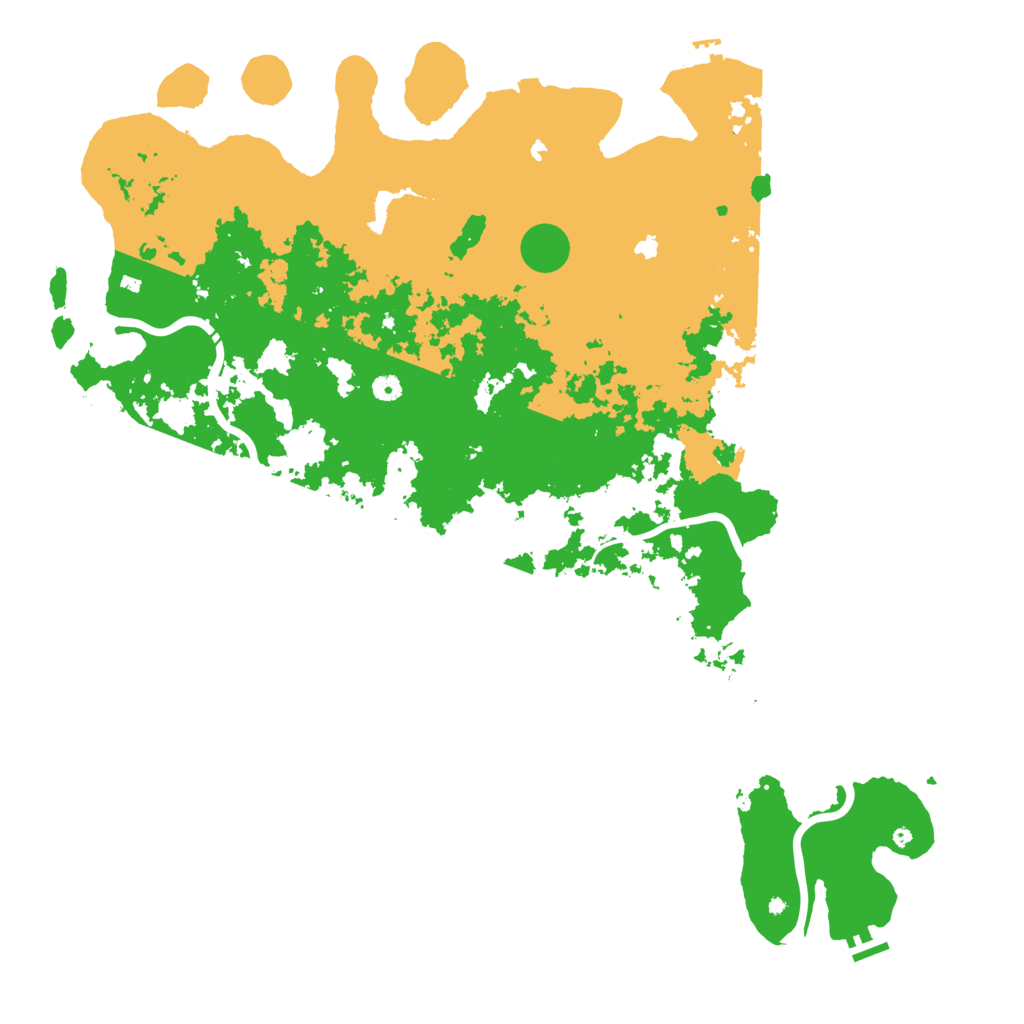Biome Rust Map: Procedural Map, Size: 5500, Seed: 5462