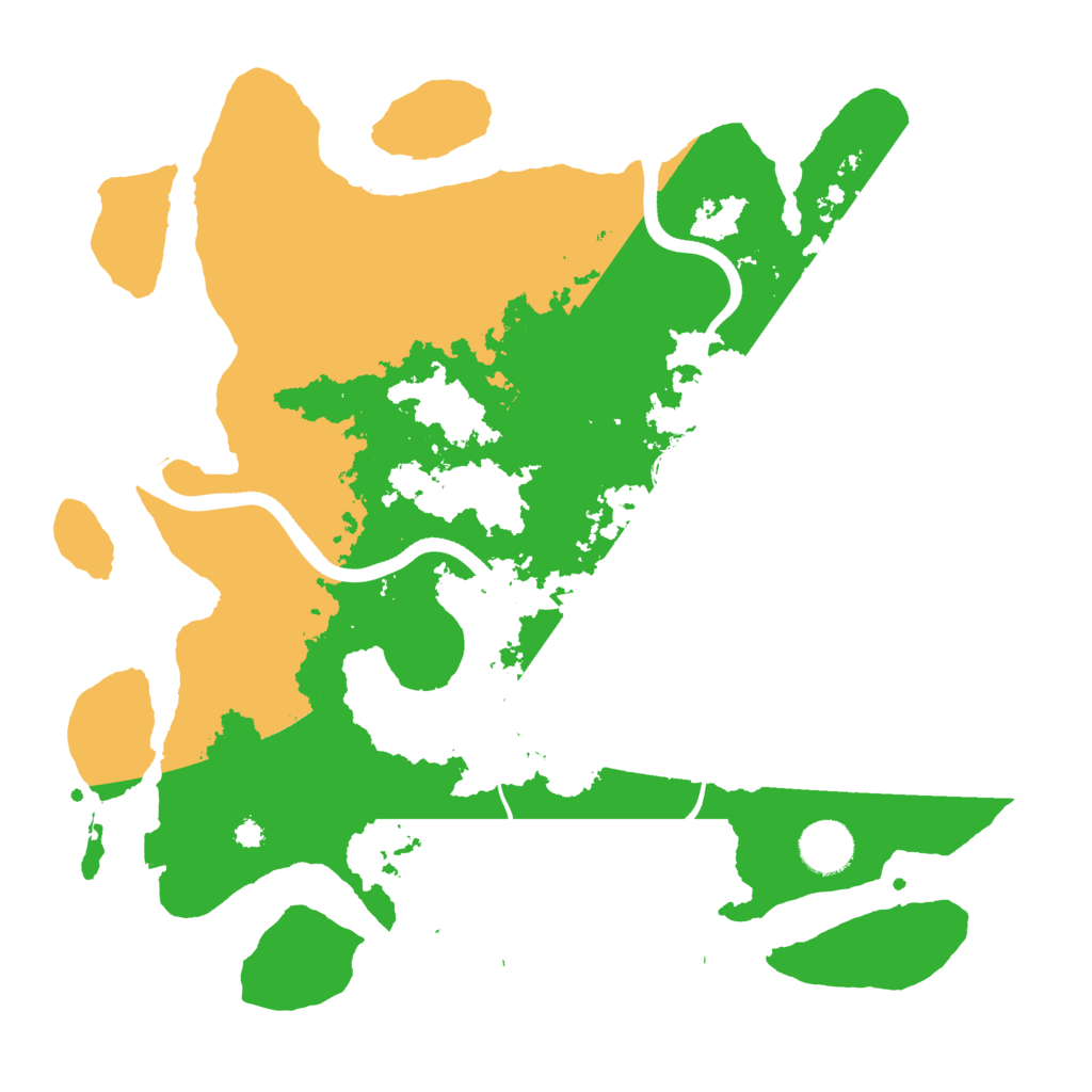 Biome Rust Map: Procedural Map, Size: 3550, Seed: 408655